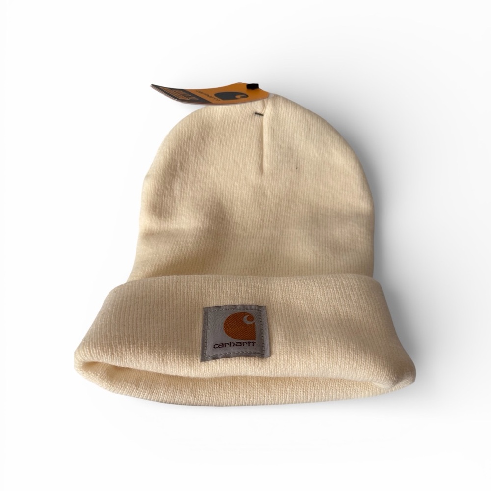 Carhartt Beige Acrylic Beanie Unisex